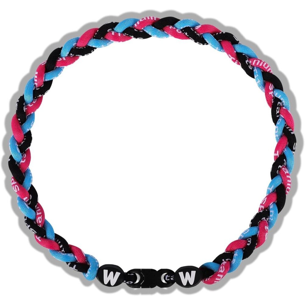 Premium 18inch Baseball Necklace w/Nylon Tri-Braided Rope Tornado Design | Premi